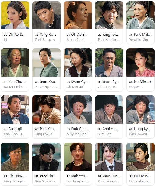 When Life Gives You Tangerines Cast