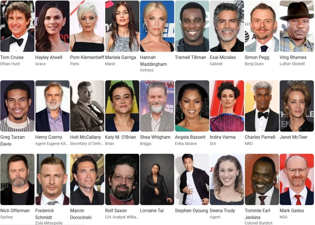 Mission Impossible The Final Reckoning Cast