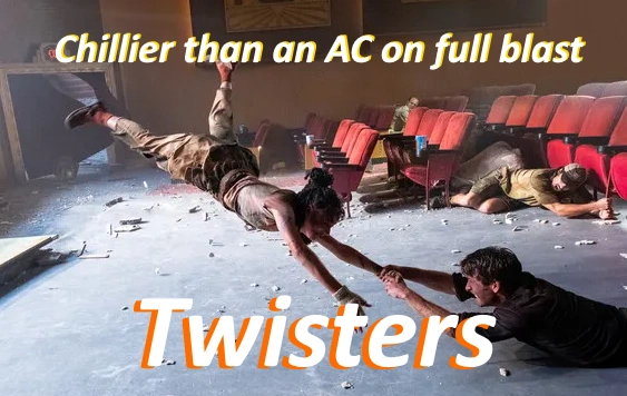 Movie Twisters review cast & plot summary 2024 (vs twister 1996)