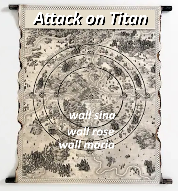 Attack on Titan map 