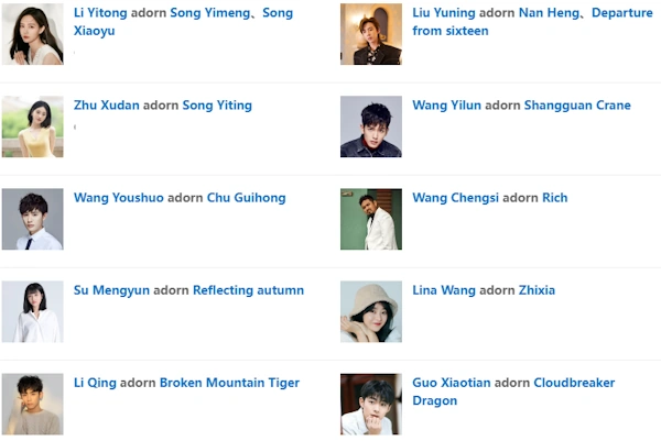 [Cdrama] A Dream Within A Dream cast