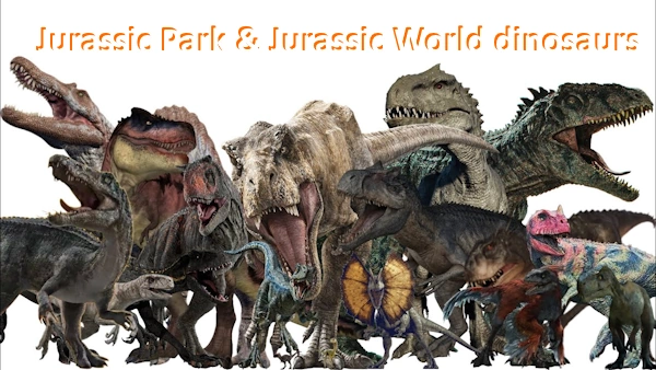 Jurassic Park & Jurassic World dinosaurs (+ spinosaurus, Distortus Rex, Mutadon)