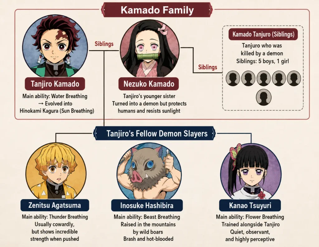 Demon Slayer: Kimetsu no Yaiba plot summary & ending Kamado Family