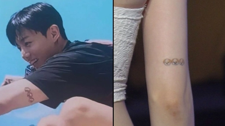 BTS Jungkook & Aespa Winter dating rumors evidence: Matching bracelet, couple tattoo, and couple outfits BTS Jungkook & Aespa Winter Tatoo